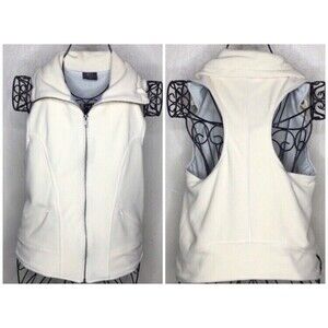 Splits59 Lana Polar Fleece Vest Ivory Womens size Size Medium Made In USA